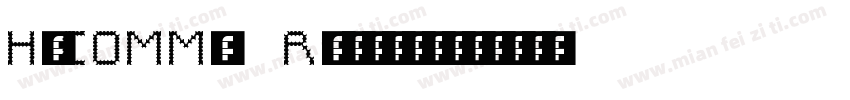 H_COMM5 Regular字体转换
